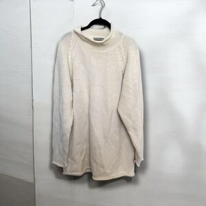 Vintage funnel neck oversized knit Sweater XL